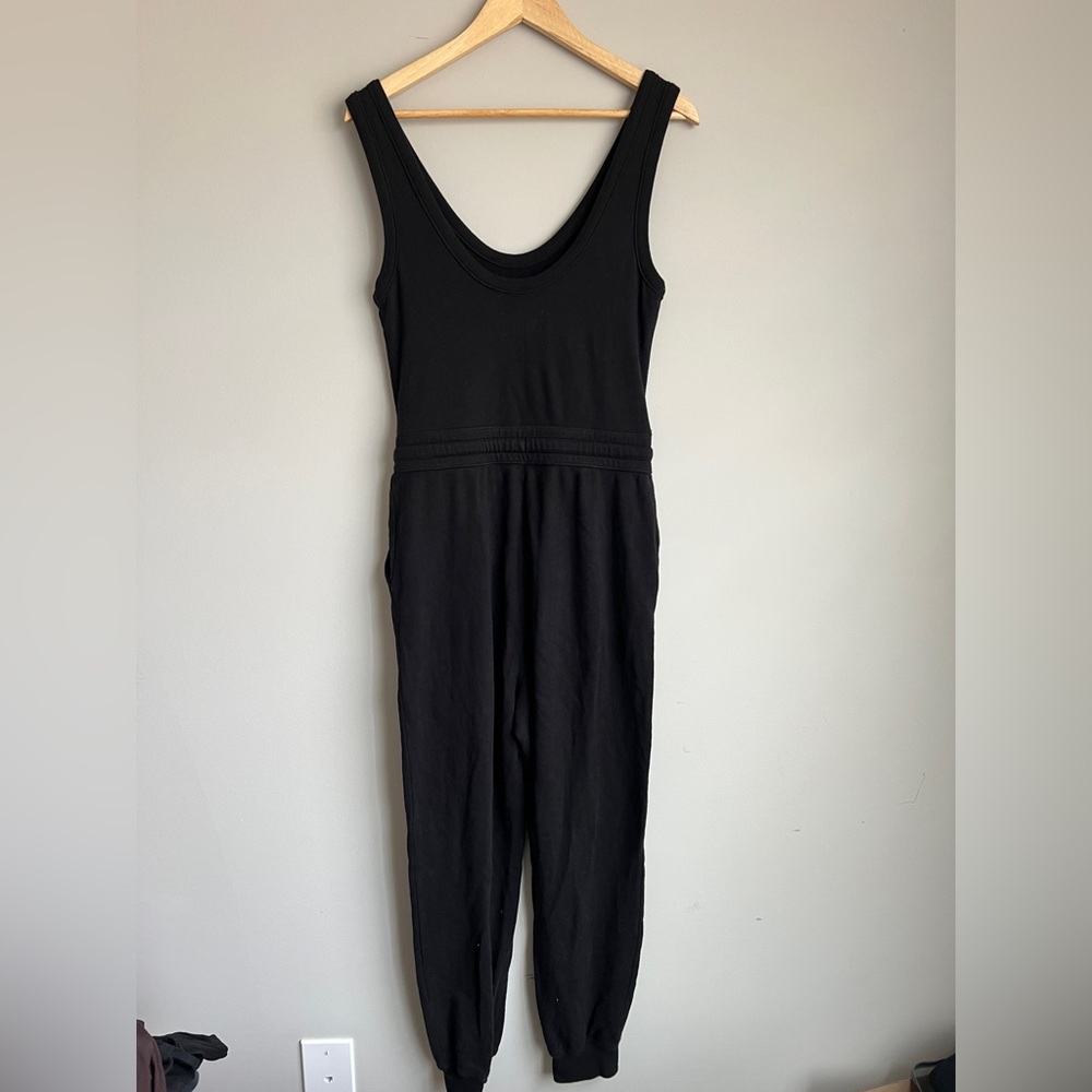 Everlane French Terry Black Jumpsuit - Size Small - Organic Cotton - Picture 4 of 8